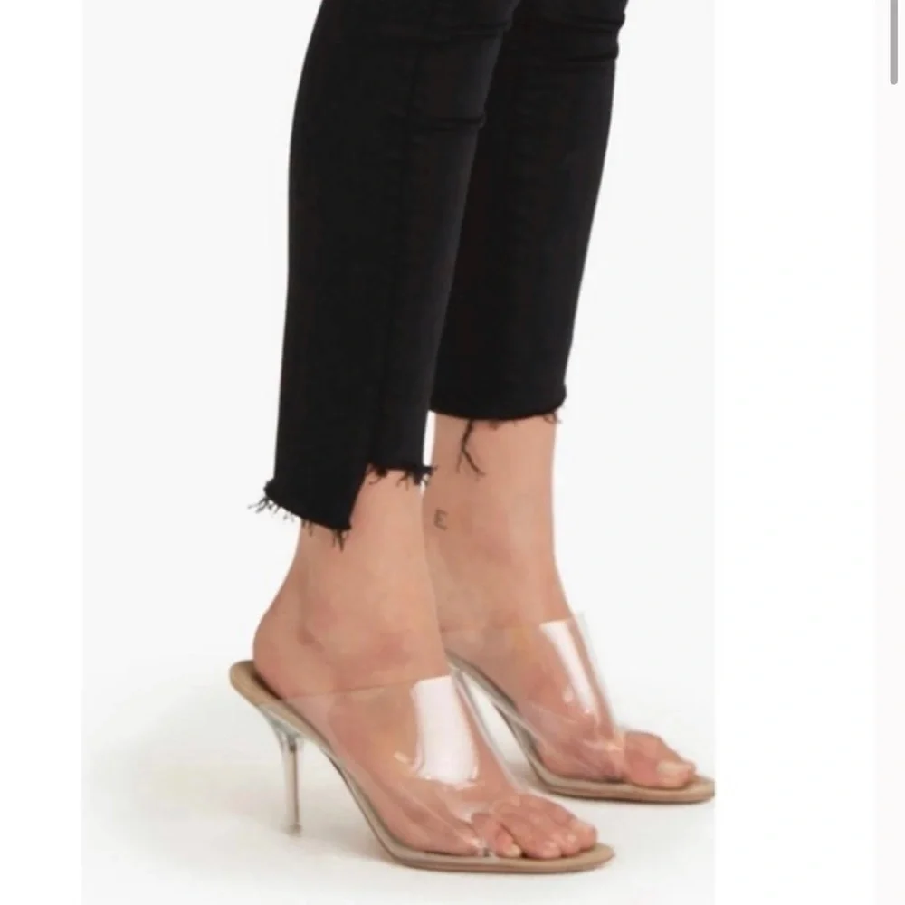 Mother stunner zip ankle step gray not guilty black jeans . Size 25. - Picture 4 of 15